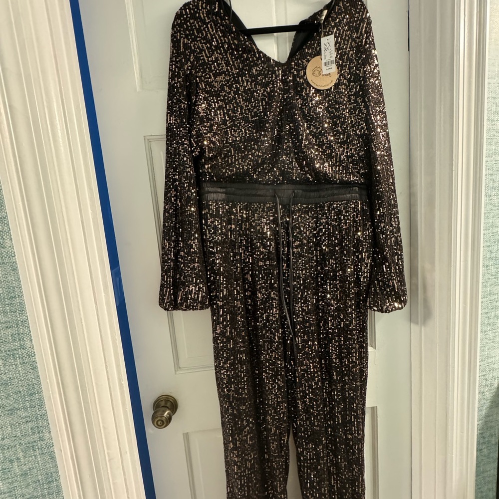 XL Sequin Jogger Aaron & Amber NY&C